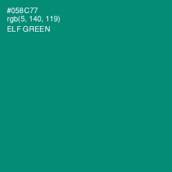 #058C77 - Elf Green Color Image